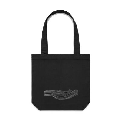 City of Newcastle Cross Section Tote Bag - Black Thumbnail